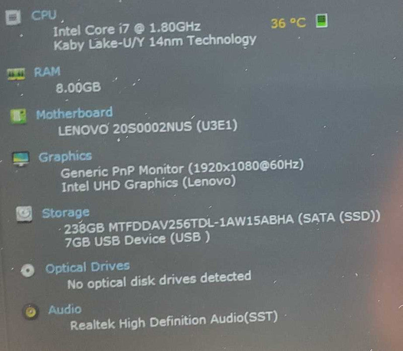 Lenovo ThinkPad T14 Core i7-10510U @ 1.8 GHz 8GB Ram 250GB SSD [READ] (