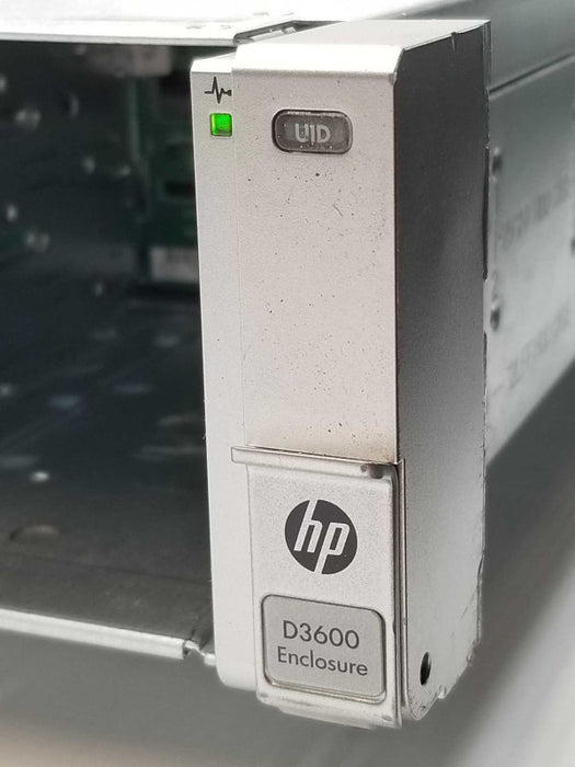 HP QW968A D3600 12-BAY LFF STORAGE CHASSIS - 739722-001, 2x Controller, 2x PSU _
