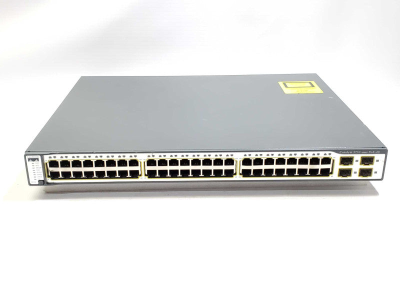 CISCO CATALYST 3750 WS-C3750-48PS-S ETHERNET SWITCH 48X 10/100 PORTS POE +