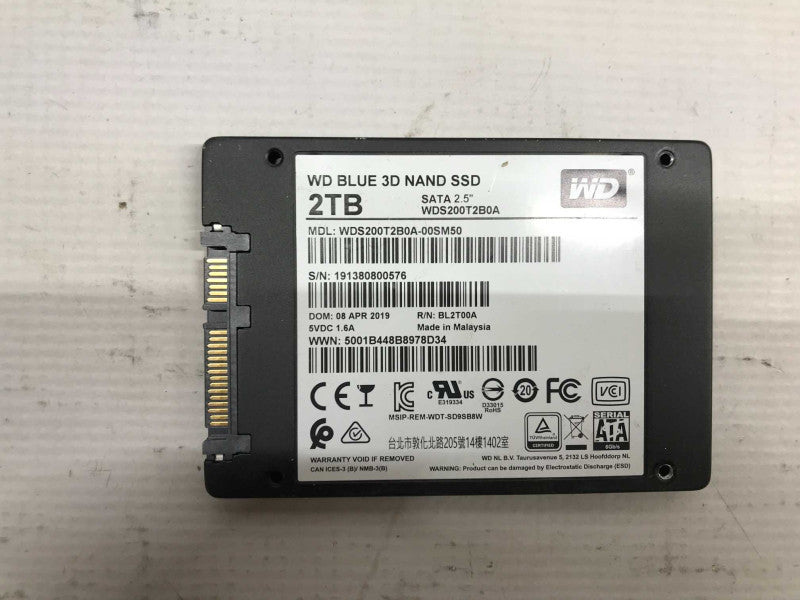 WD Blue 2TB 3D NAND 2.5\\" SATA SSD [