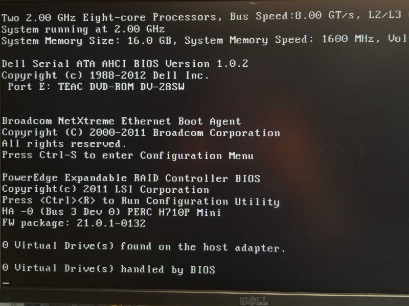 Dell PE R720, 2x Xeon E5-2650 2.0GHz, 16GB RAM, H710P Mini, 2x PSU, 2.5\\" _
