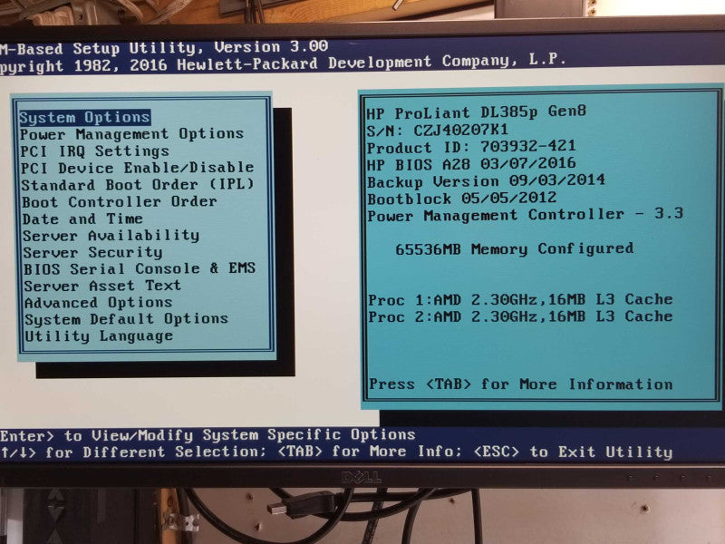 HP DL385p G8, 2x AMD Opteron 6376 2.3GHz 16C, 64GB RAM, P420i 2GB, 2x PSU, 2.5 _