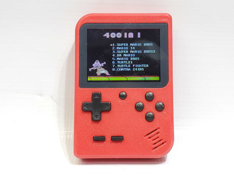 Handheld Retro Video Game console  Built-in 400 In 1 Classic Games red  +