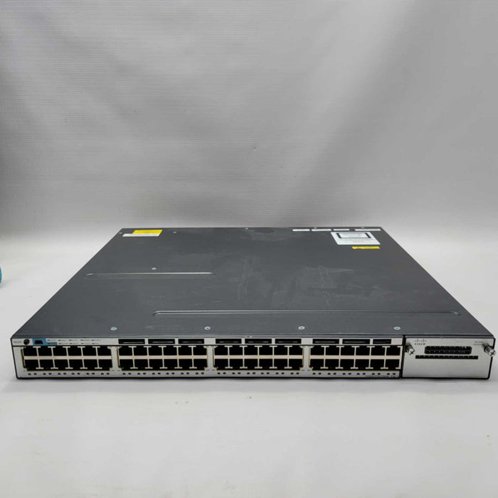 Cisco Catalyst WS-C3750X-48PF-S 48 Port Gigabit PoE 1100W PSU Network Switch =