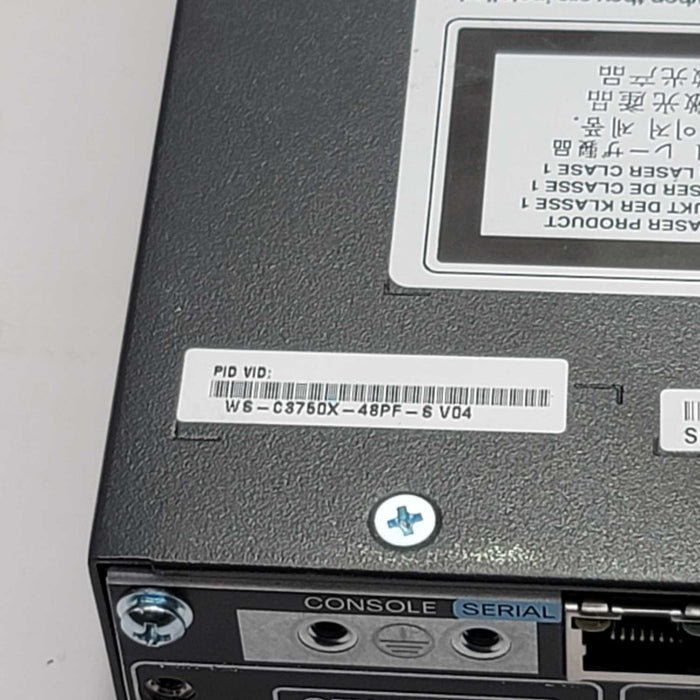 Cisco Catalyst WS-C3750X-48PF-S 48 Port Gigabit PoE 1100W PSU Network Switch =