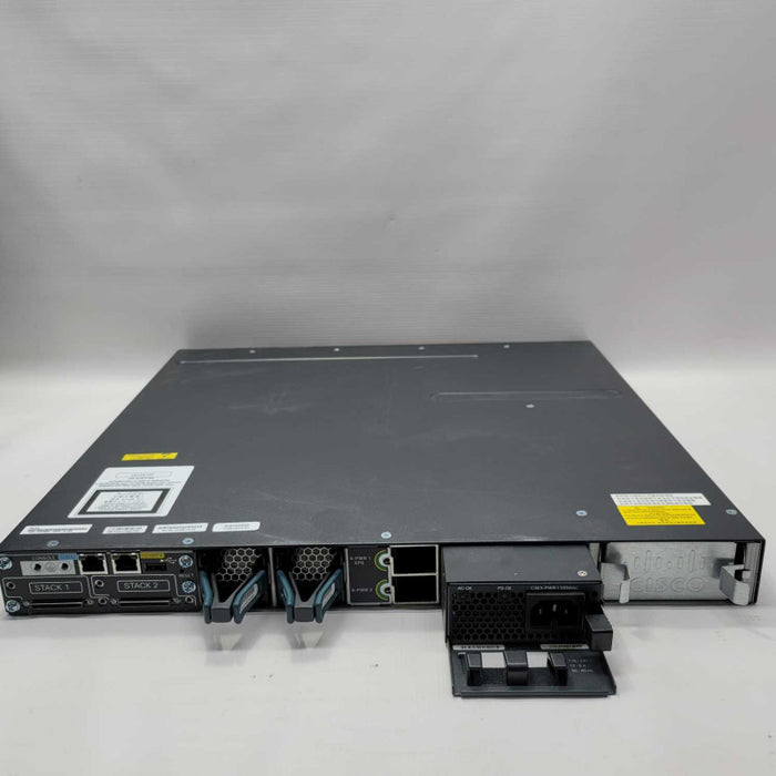 Cisco Catalyst WS-C3750X-48PF-S 48 Port Gigabit PoE 1100W PSU Network Switch =