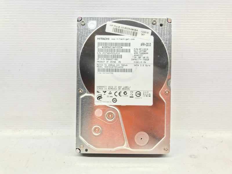 Hitachi HDS721075CLA332 750 GB 3.5\\" SATA II Desktop Hard Drive +