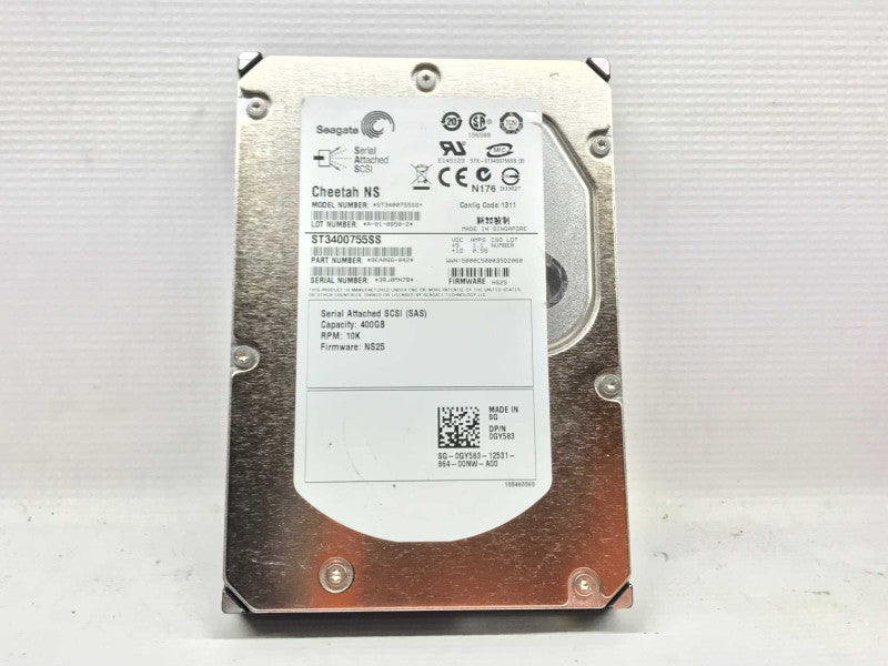 Seagate 400GB 10K 3.5\\" 3G DP SAS ST3400755SS HARD DRIVE HDD +