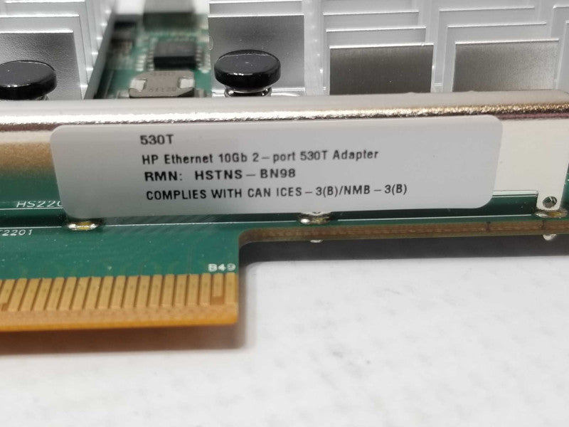 HP Ethernet 10Gb 2-port 530T Adapter 656594-001, Full Height _