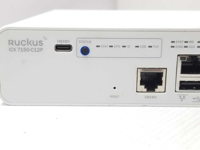 Ruckus Brocade ICX7150-C12P-2X1G compact Switch, AS-IS _