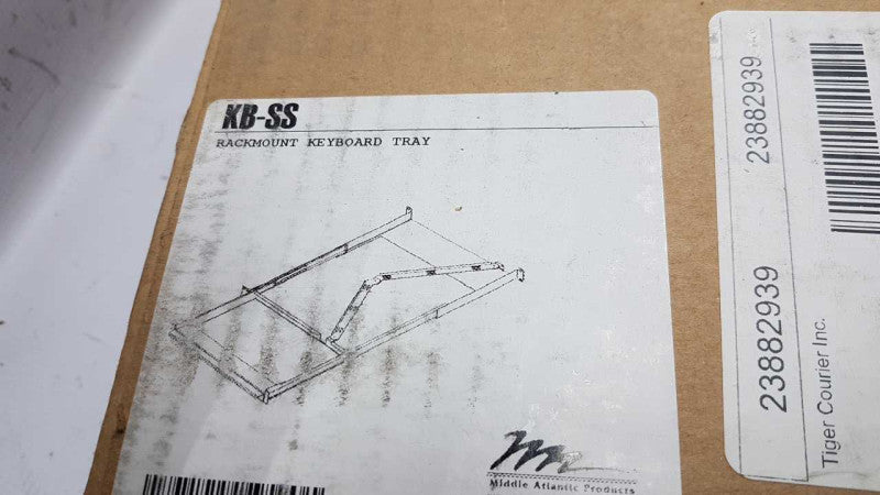 new open-box Middle Atlantic KB-SS Rackmount Keyboard tray #