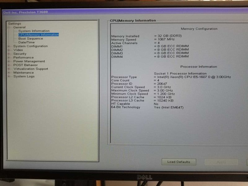 Dell Precision T3600, Xeon E5-1607 3GHz, 32GB DDR3, 2TB HDD, FirePro W7000 4GB _