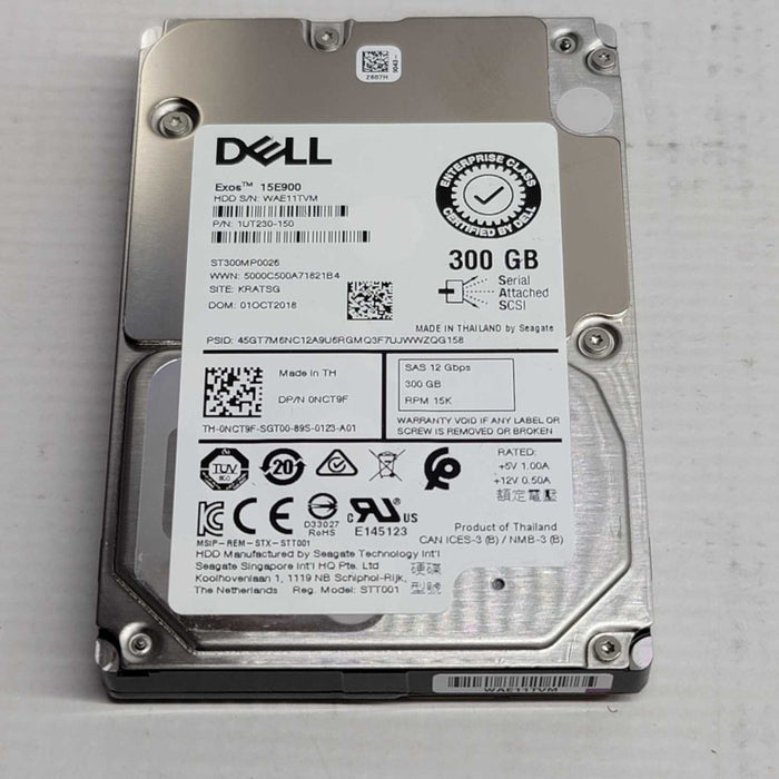 NCT9F ST300MP0026 1UT230-150 DELL 300GB 15K 12G 2.5\\" SAS HDD =