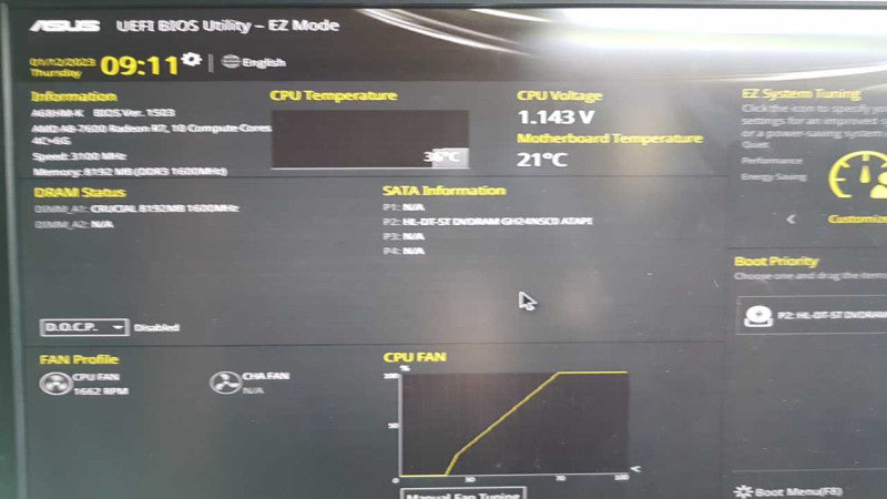 Custom PC AMD A8-7600 @ 3.10ghz / 8gb ram / A68H-M Motherboard #