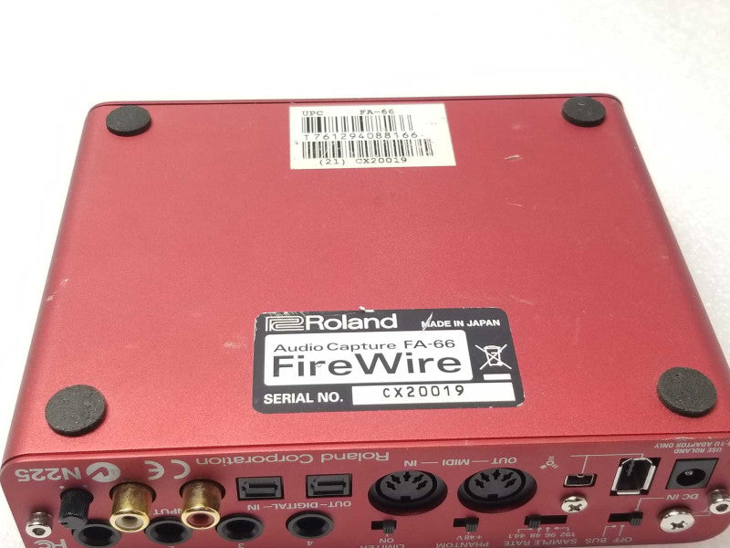Roland Edirol FA-66 FireWire Audio Capture 6 in 6 out, AS-IS _