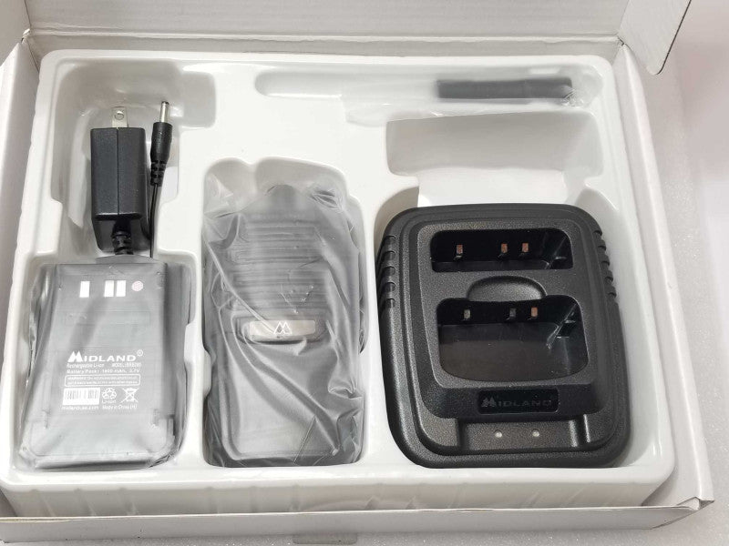 Midland BizTalk BR200 Business Band 16 Channel Two-Way Radio w/ BDC200 Charger _