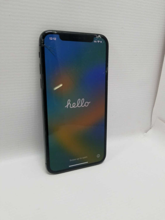 Apple iPhone X - 64GB DARK GREY, READ* AS-IS ~