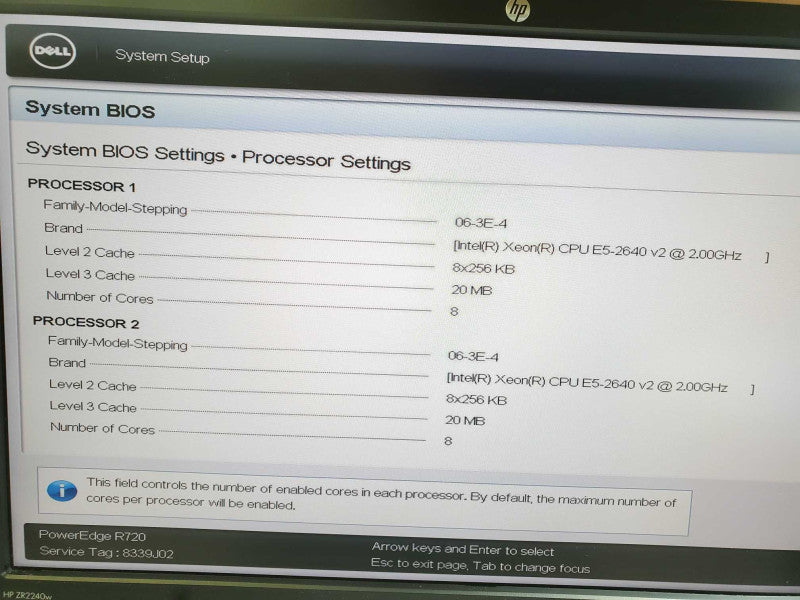 Dell PowerEdge R720 2x Xeon E5-2640V2 2.0Ghz 128GB RAM Perc H710P 2x PSU +