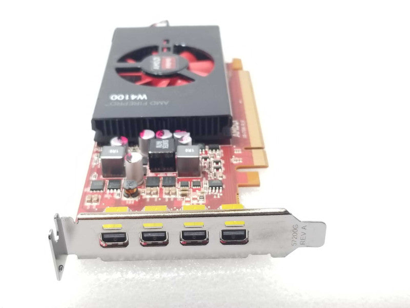 AMD FirePro W4100 2GB GDDR5 4 x Mini DP Low Profile PCI-e Graphics Card _