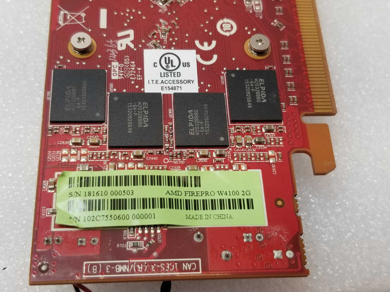 AMD FirePro W4100 2GB GDDR5 4 x Mini DP Low Profile PCI-e Graphics Card _