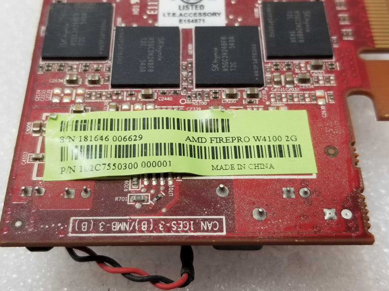 AMD FirePro W4100 2GB GDDR5 4 x Mini DP High Profile PCI-e Graphics Card _