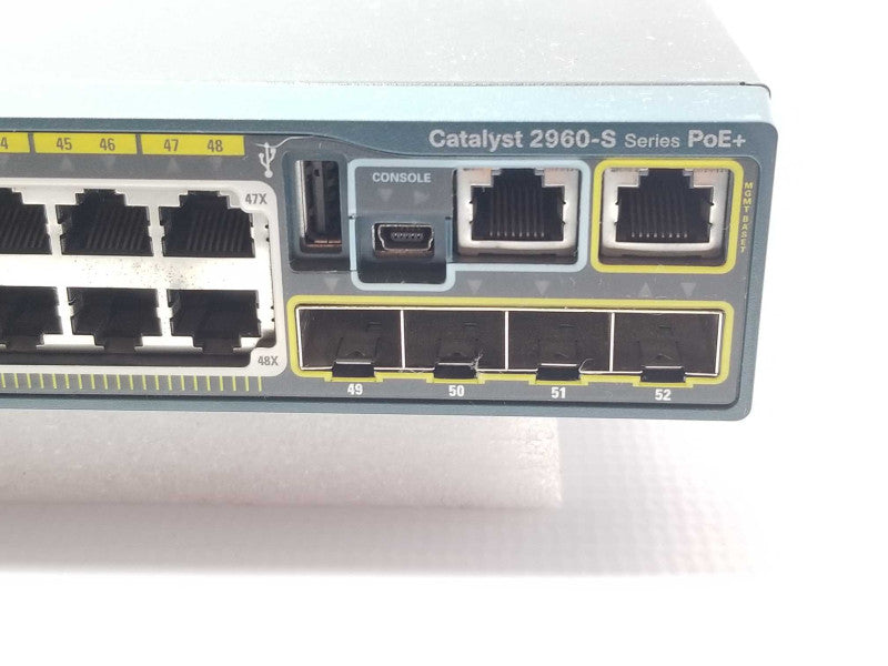 Cisco WS-C2960S-48FPS-L 48 Ports POE Managed Switch with Stacking module _