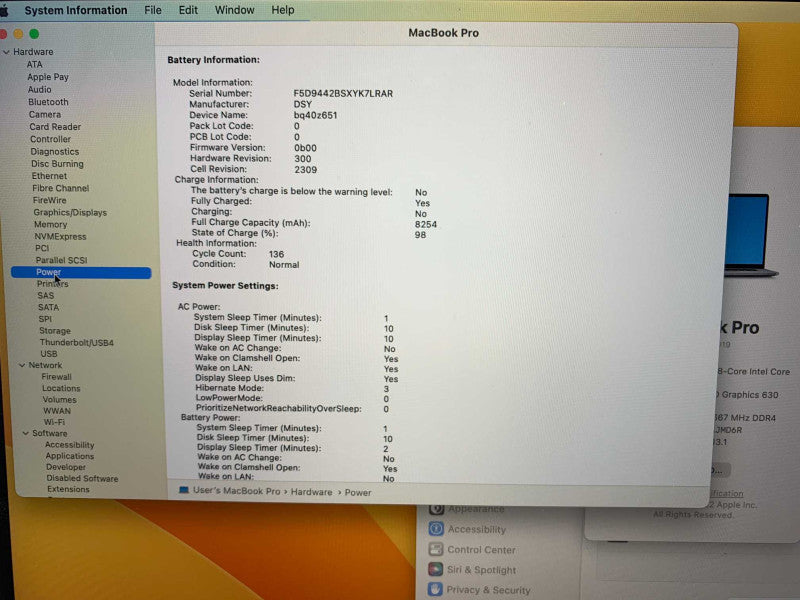 2019 MacBook Pro 16 inch i9 CPU 64GB RAM & 1TB Storage  -