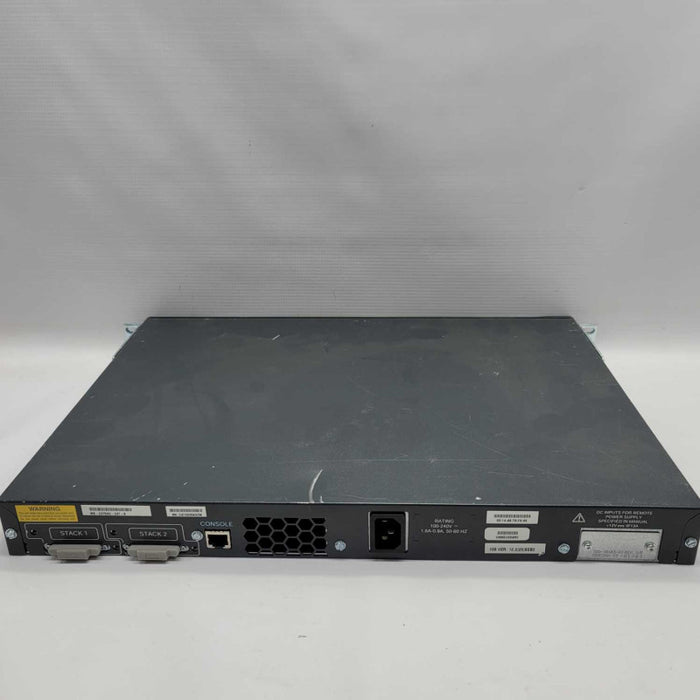 Cisco Catalyst WS-C3750G-24T-S 24 Port Gigabit Ethernet Managed Switch =