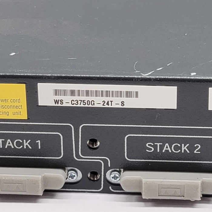 Cisco Catalyst WS-C3750G-24T-S 24 Port Gigabit Ethernet Managed Switch =