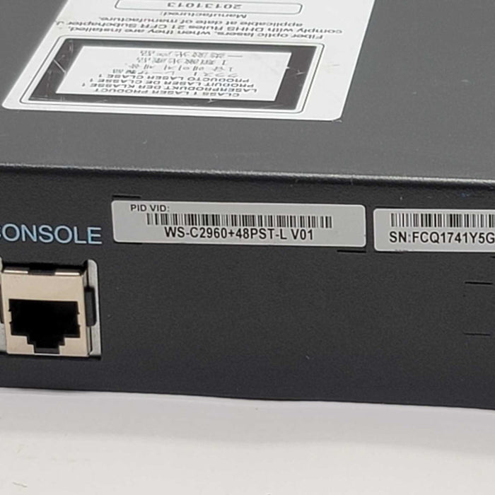Cisco Catalyst WS-C2960+48PST-L Port PoE Ethernet Switch =
