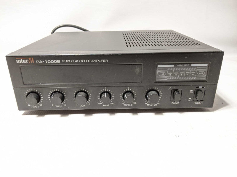 Inter-M Audio compact 2-mic, 1-aux input, 30W Public Address Mixer Amplifier