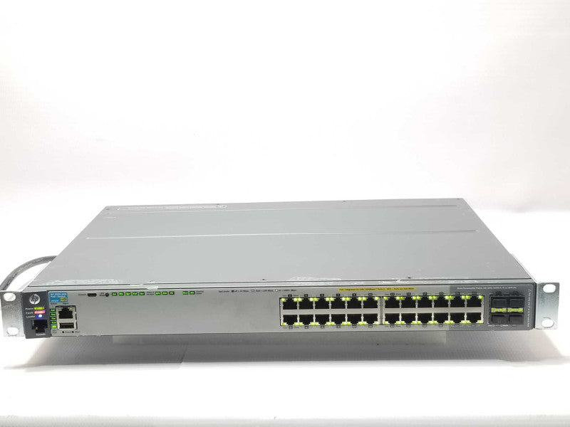 HPJ9727A 2920-24G-POE+ 24 Port PoE+ Gigabit Switch, J9733A Stacking, AS-IS SEE _