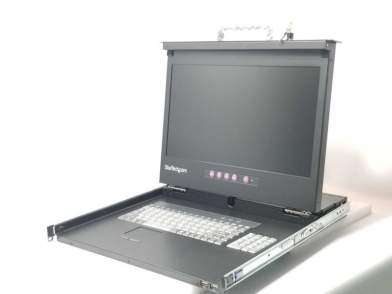 Startech RackCONS17HD 1U Rack Mount Console Unicorn 17 GD w/ All Accessories _