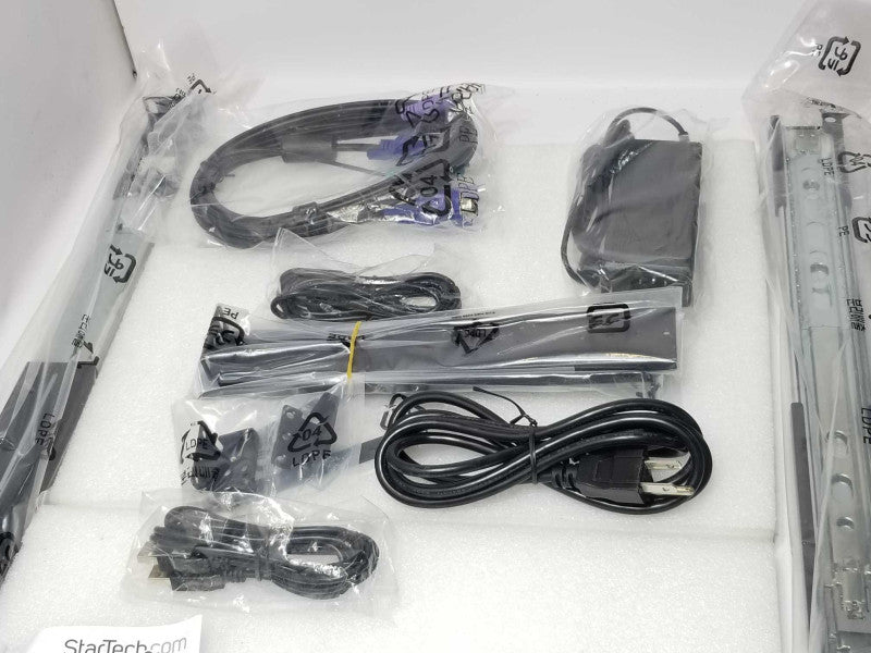 Startech RackCONS17HD 1U Rack Mount Console Unicorn 17 GD w/ All Accessories _