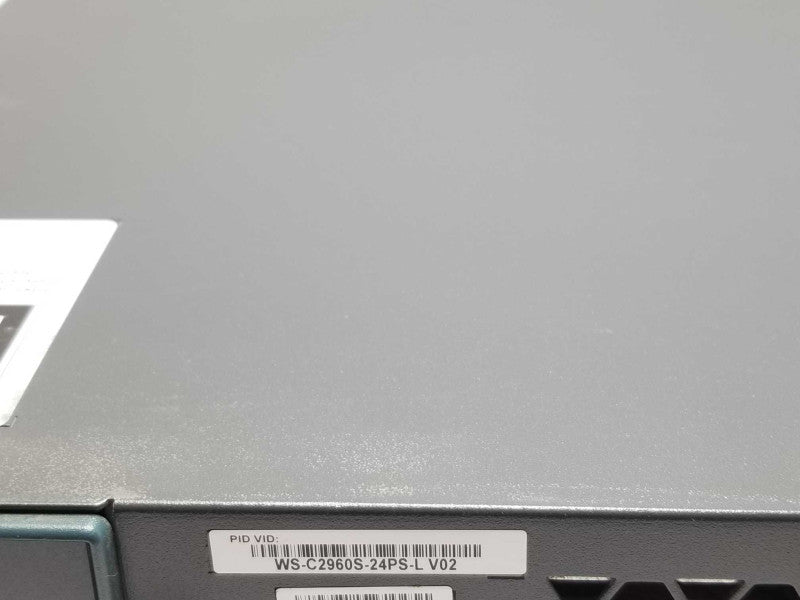 Cisco WS-C2960S-24PS-L 24-Port Gigabit PoE Managed Switch, Factory reset _