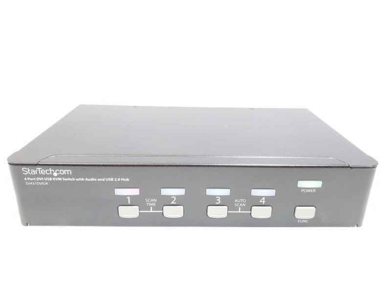 StarTech.com SV431DVIUA 4 Port DVI USB KVM Switch with Audio and USB 2.0 Hub +