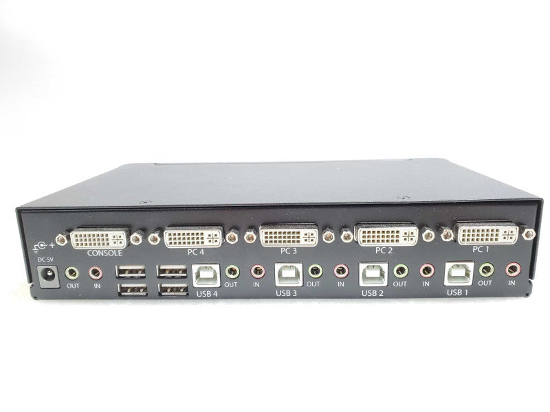 StarTech.com SV431DVIUA 4 Port DVI USB KVM Switch with Audio and USB 2.0 Hub +