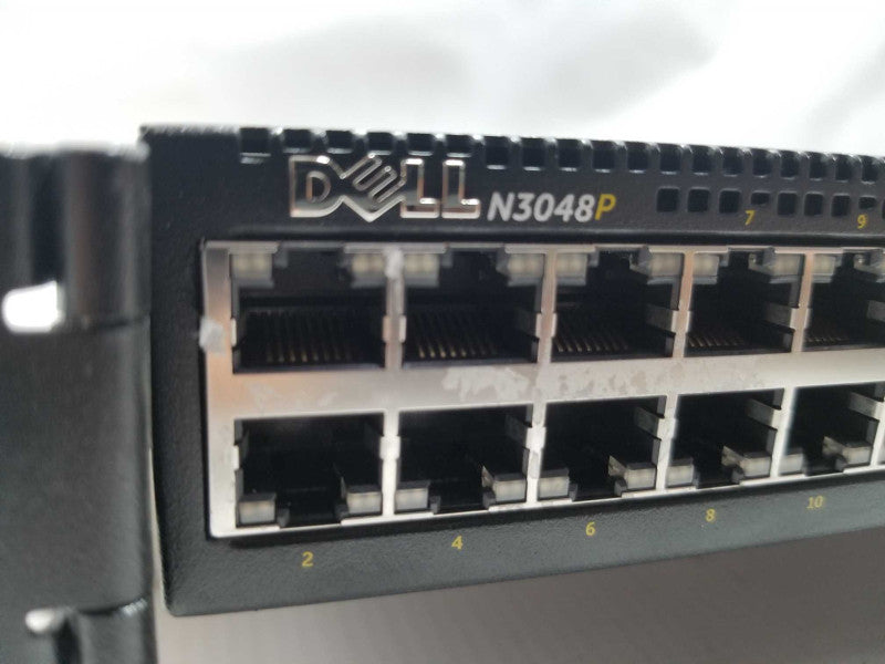 Dell Networking N3048P 48-Port GbE PoE+ Network Switch 2x AC PSU ~