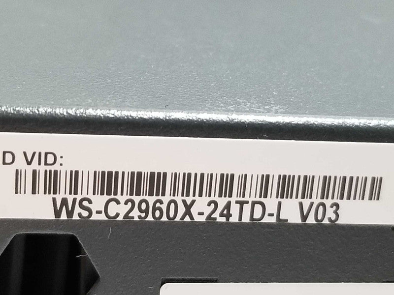 Cisco WS-C2960X-24TD-L 24 Port 2960X Gigabit Switch, AS-IS ~