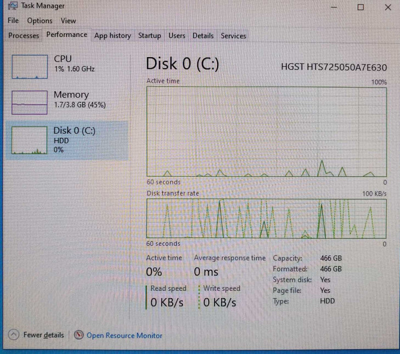 Lenovo ThinkCentre M72e 4004 G7U i5-3470T 2.90GHz 4GB 500GB SSD +