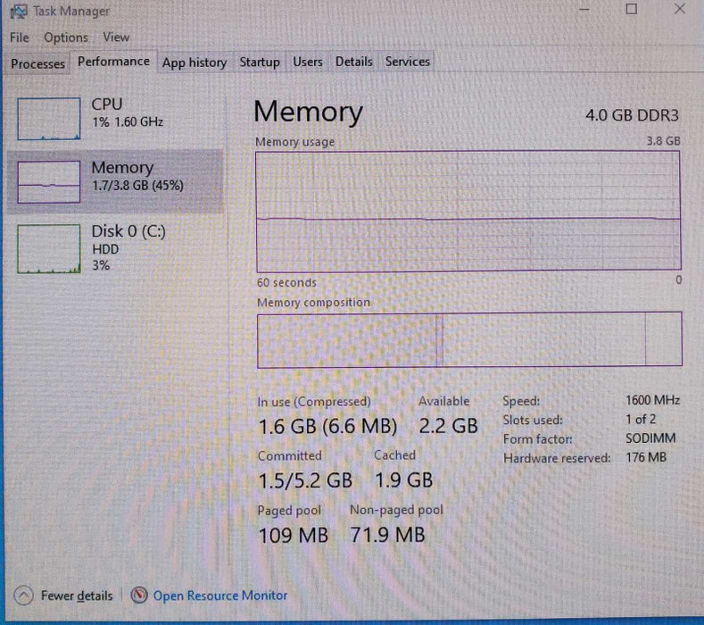 Lenovo ThinkCentre M72e 4004 G7U i5-3470T 2.90GHz 4GB 500GB SSD +