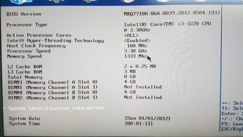custom PC i3-3220 @ 3.30ghz / 8gb ram / intel desktop board / READ #