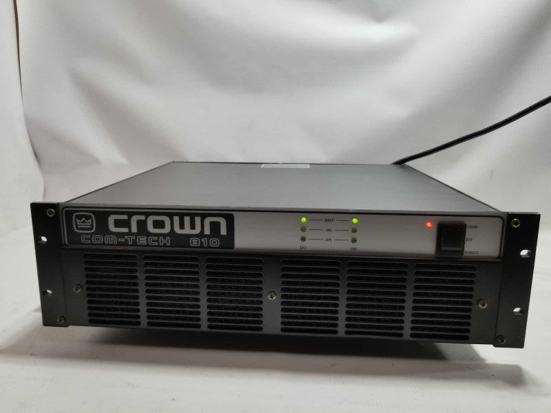 Crown Com-tech 810 Power Amplifier w/ Rack Ears, AS-IS ~