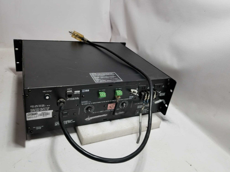 Crown Com-tech 810 Power Amplifier w/ Rack Ears, AS-IS ~