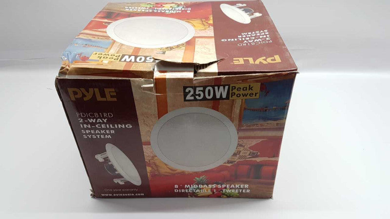 NEW Set Pyle PDIC81RD Ceiling Home and Office Speaker 250W #