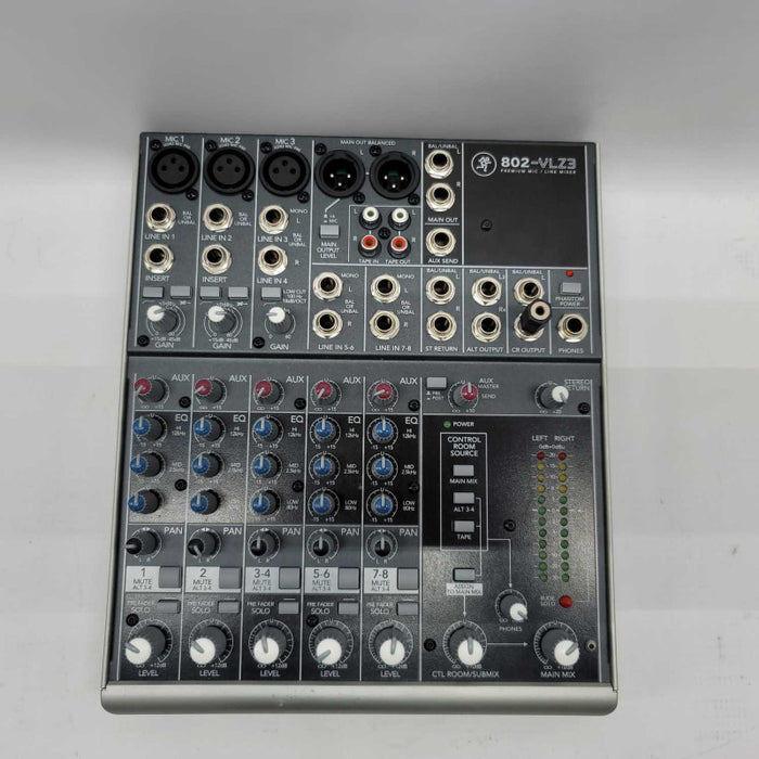 Mackie 802-VLZ3 8-Channel Mixer with AC Adapter =