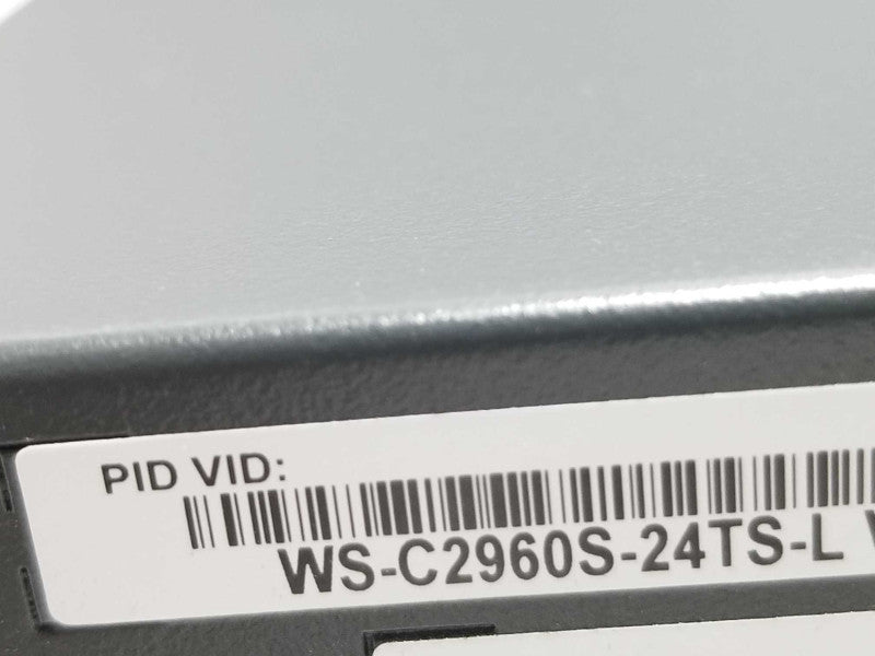 Cisco WS-C2960S-24TS-L 24 Port 10/100/1000 Gigabit Switch, FCTY RESET, QTY ~