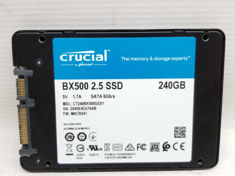 Crucial 240GB SSD Solid State Drive 2.5\\" 90% Life. ~