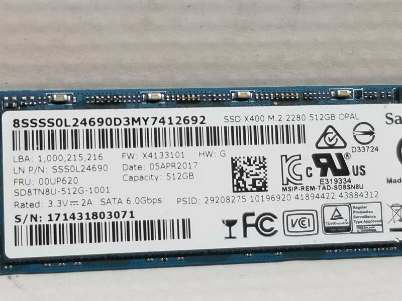 512GB M.2 Sata SSD Solid State Drive ~