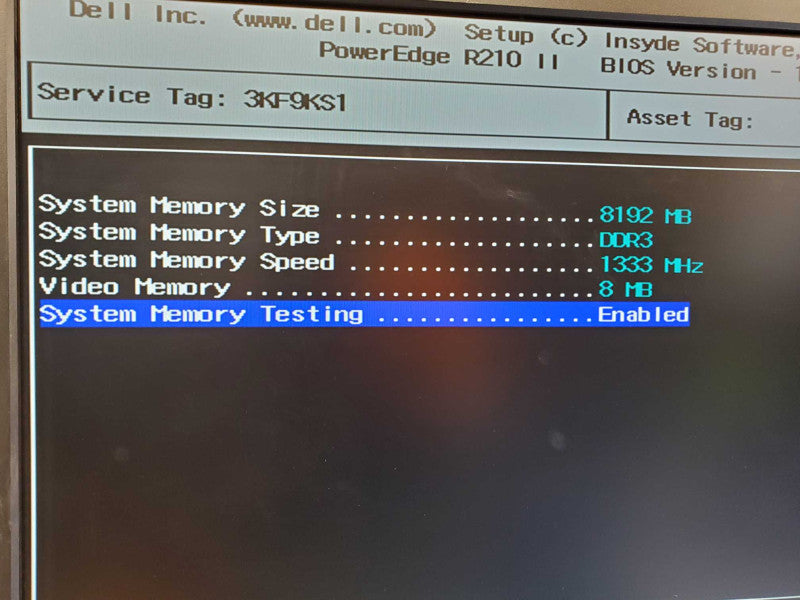 Dell PowerEdge R210 II Xeon E3-1220 @ 3.1GHz 8GB Ram No HDD (